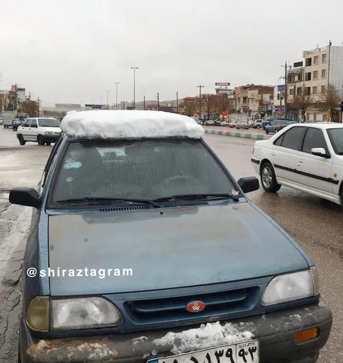 بارش برف در نقاط سردسیر استان فارس
