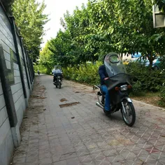 #dailytehran #motorcycle #motorcycle #sidewalk #pavement 