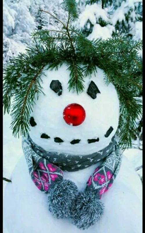 هنرنمایی با برف یخ ☃ ❄ 🌬