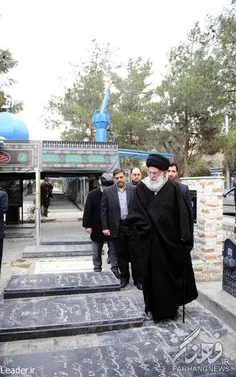 امام خامنه ای در بهشت زهرا