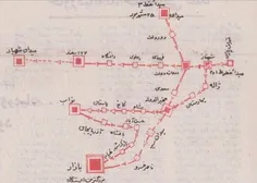 سال ۱۳۵۳ برای اولین بار نقشه متروی تهران به صورت دستی نوش