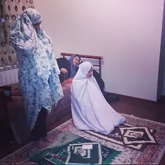 Muslim women saying their prayers at home. #Tehran, #Iran