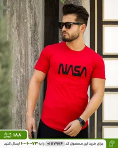 تیشرت مردانه مدل NASA (قرمز)