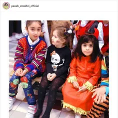 دختر شاهرخ استخری در جشن هالووین