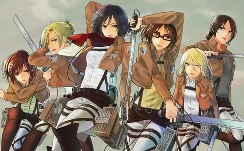 進撃の巨人 snk girls attack fan art mikasa