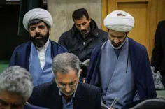 حضور حمعی از نمایندگان اصفهان در مجلس و شورای شهر در مراس