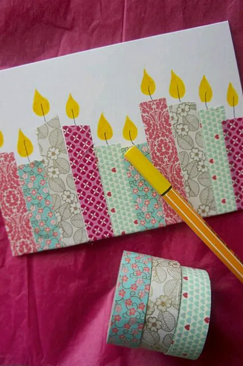 ایده های خلاقانه برای ساخت کارت تبریک تولد هنر خلاقیت خلا