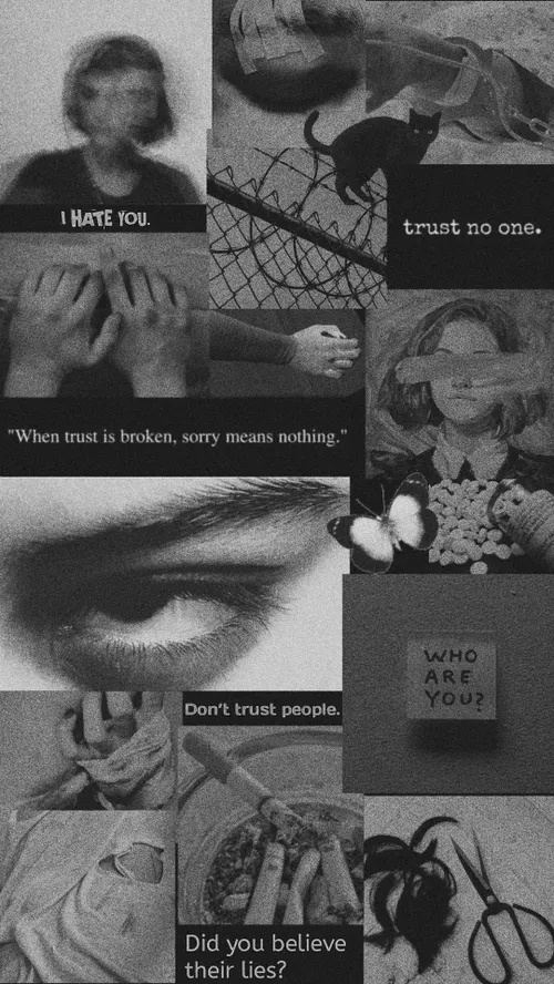 trust no one.