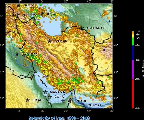 ایران، یکی از زلزله خیزترین کشورهای جهان با گسل های فراوا