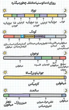 #روزای_آدما_تو_سنهای_مختلف_چجوری_میگذره؟ :)