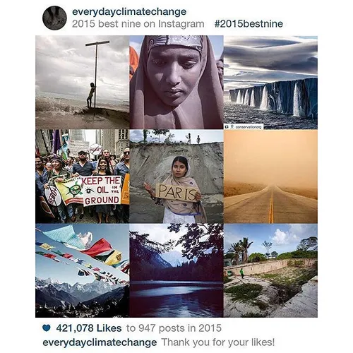 The 2015bestnine from @everydayclimatechange, a project t