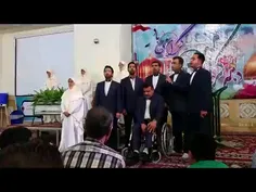 اجرای گروه تواشیح سیرت النبی مشهد در حرم مطهر رضوی با همر