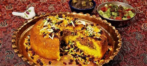 شیرازی پلو غذای سنتی شیراز