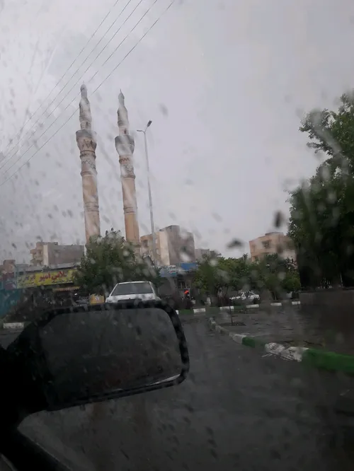 بارش زیبای باران در تبریز امروز