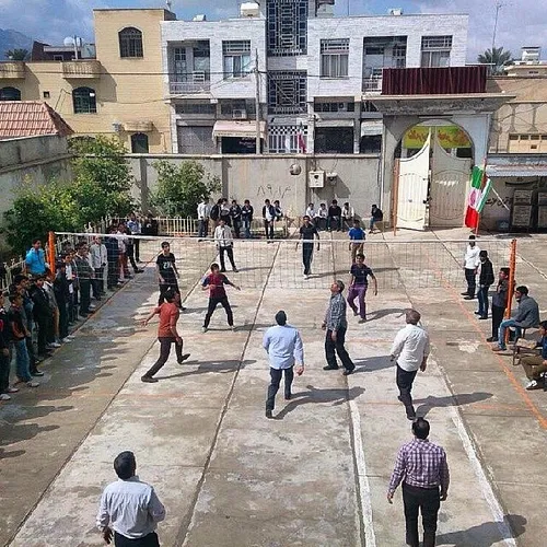 High school students’ team playing their teachers’ in the
