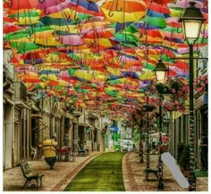 خیابان آگوئدا در پرتغال، یکی از زیباترین نقاط توریستی جها