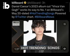 بیلبورد در آپدیت توییتر و مقاله خود گزارش داد که موزیک 'V
