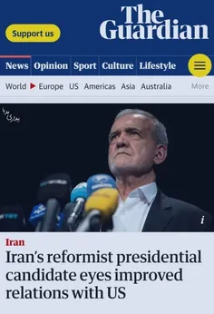 تیتر گاردین : نامزد اصلاح طلب ریاست جمهوری ایران ، به بهب