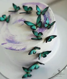 #کیک های خوشمزه با طرح های #کهکشانی  #هنر شیرینی پزی  #خل