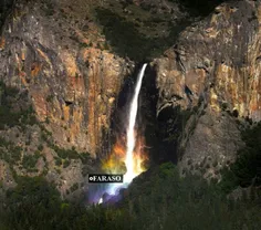 کالیفرنیای امریکا این آبشار که به رنگین کمان معروفه ، نور