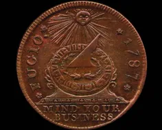 شعار حک شده بر روی اولین سری سکه های پول آمریکا این بود ا