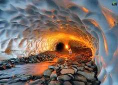 یک تونل برفی زیبا در روسیه