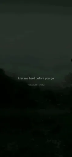 kiss me hard before you go