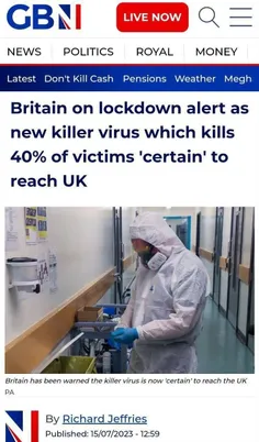 🔴 بریتانیا در حالت آماده باش است زیرا ویروس کشنده جدیدی ک