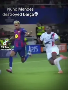 آقای یامال از جیب نونو مندز بیا بیرون دیگه😂😂😂