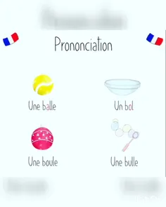 چند کلمه فرانسوی شبیه هم با تلفظ