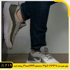 کفش ورزشی طوسی سفید مردانه مدل Nike z