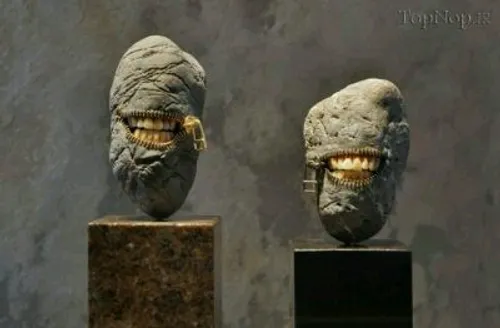 مجسمه های سنگی 😍 هنر خلاقیت ایده سنگ خلاقانه