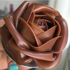 این گل شکلاتی تقدیم همه دوستان عزیزم 😋😍