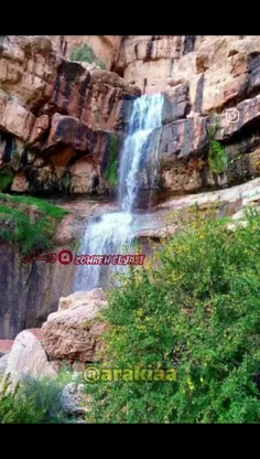استان اراک شهر نراق آبشار گیسو