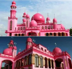 مسجد Dimaukom در #فیلیپین که به مسجد صورتی معروف است. رنگ