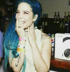 #Halsey #blue