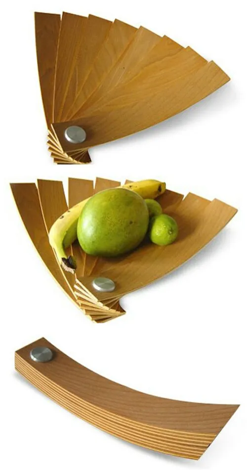 بشقاب میوه خوری تاشو برای مسافرت یا داخل کیف