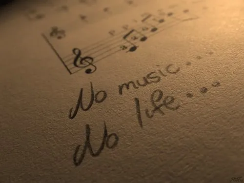 No music . . .