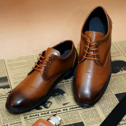 کفش رسمی مردانه عسلی مدل BEYOND⚜️