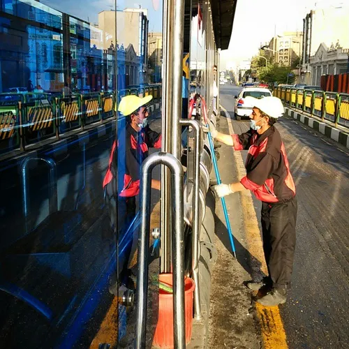 dailytehran Tehran busstop busline line BRT Station peopl