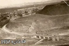 قلعه دیزه از شهرهای کردستان عراق( قه‌ڵادزێ ) سال  ١٩٥٧ می