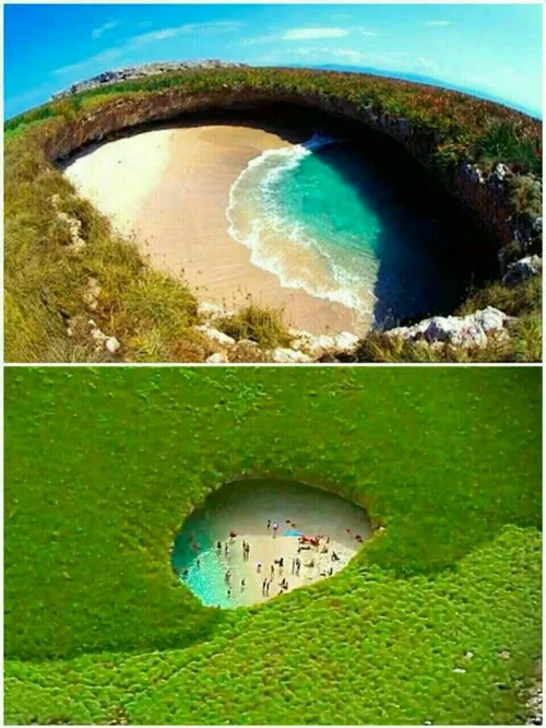 ساحل مخفی ماریتا!یکی از عجیب ترین و زیباترین سواحل دنیا د