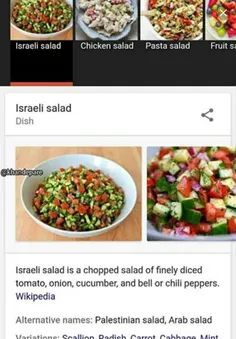 جالبه بدونید سالاد شیرازی خودمونو در دنیا به اسم سالاد اس