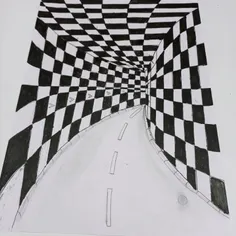 نقاشی سه بعدی تونل