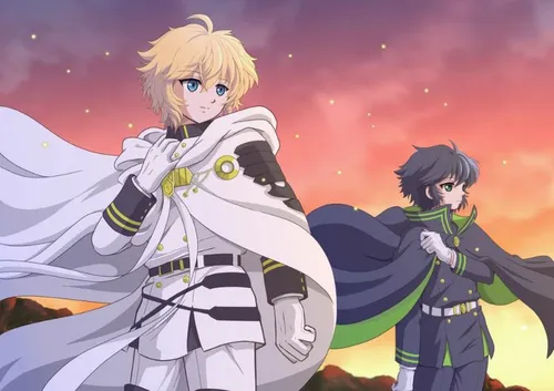 Owari no seraph میکا و یو