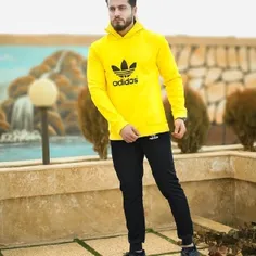 سویشرت شلوار مردانه Adidas مدل Nelvi (زرد)