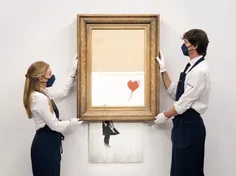 نقاشی خودویرانگر بنکسی ۲۵ میلیون دلار چکش خورد و رکورد شک