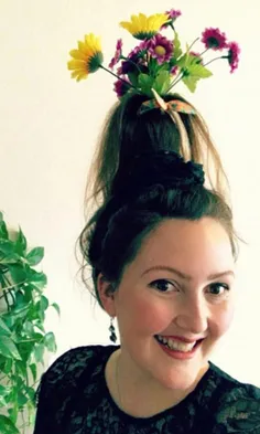 یک گلدان روی سر، مدل موی جدید و عجیب!😯 😝  
