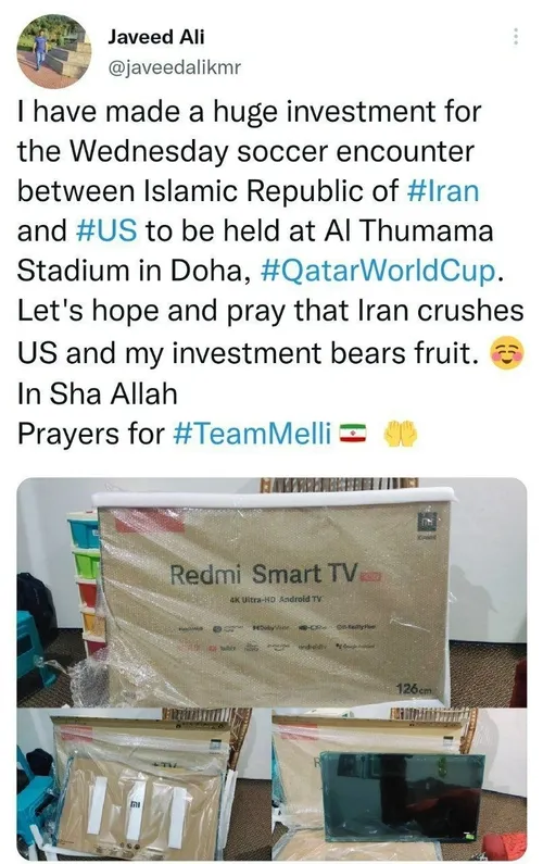 عشق مرد کشمیری به تیم ملی ایران