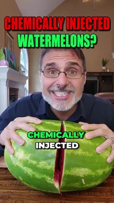 با تماشای این ویدیو، چگونگی هندوانه تزریق‌شده شیمیایی را 
